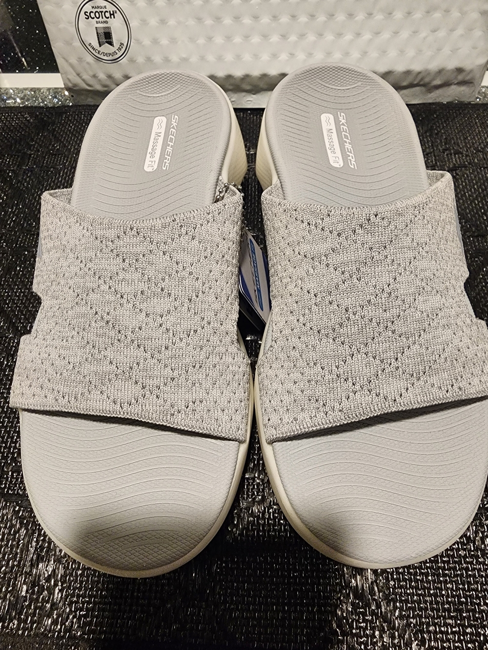Skechers Women's Slide Sandals - Light Gray